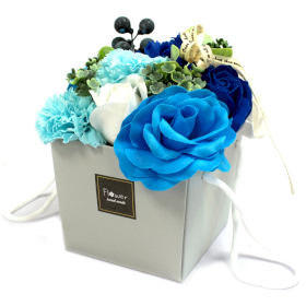 Soap Flower Bouquet - Blue Wedding