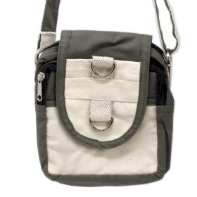 3x Natural Travel Bag - Charcoal