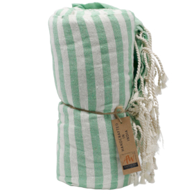 Cotton Pareo Towel - 100x180 cm - Picnick Green