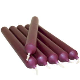 100x Bulk Dinner Candles - Purple