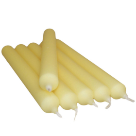 100x Bulk Dinner Candles - Yellow