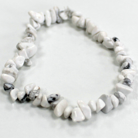 12x Chipstone Bracelet - White Jasper