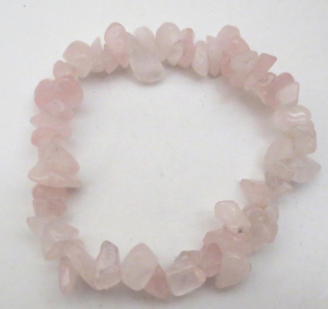 12x Chipstone Bracelet - Rose Quartz