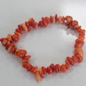 12x Chipstone Bracelet - Coralite Stone