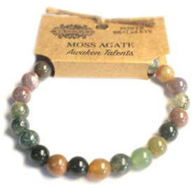 4x Power Bracelet - Moss Agate