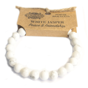 4x Power Bracelet - White Jasper