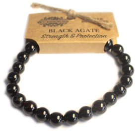 4x Power Bracelet - Black Agate