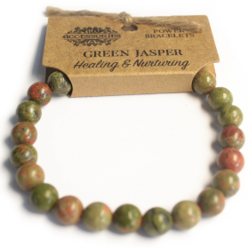 4x Power Bracelet - Green Jasper