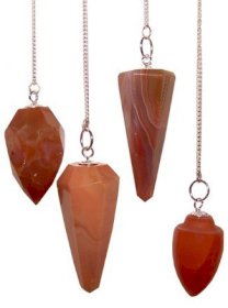 3x Magic Pendulum - Carnelian