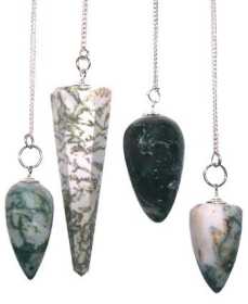 3x Magic Pendulum - Tree Agate