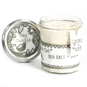 6x Jam Jar Candle - Seasalt and Moss