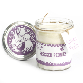 Jam Jar Candle - Pressed Peonie