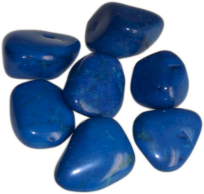 24x L Tumble Stones - Blue Howlite