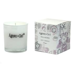 4x Votive Candle - Tea and Roses