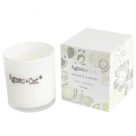 200g Gift Boxed Soy Wax Votive Candle - Seasalt and Moss