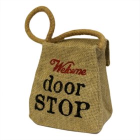 4x Sm Jute Ton Shape - Welcome Door Stop