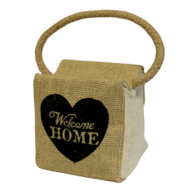 4x Sm Sq Cotton & Jute - Welcome Home