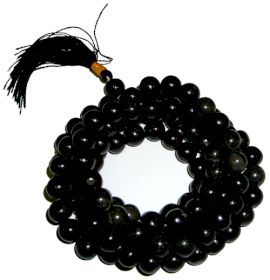 108 Bead Mala - Black Agate