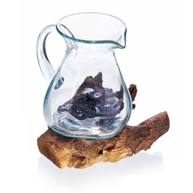 Molten Glass on Wood - Water