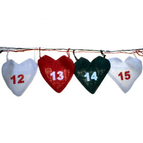 Christmas Hearts Advent Calendar