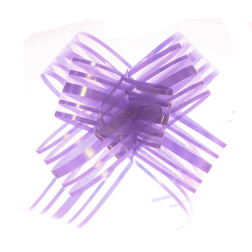 20x Organza Pull Bows - Purple (pkt/ 10)