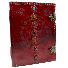 Huge 7 Chakra Leather Book - 25X32.5cm