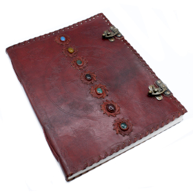 Huge 7 Chakra Leather Book - 25X32.5cm