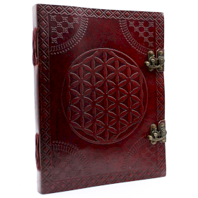 Huge Flower of Life Leather Book 10x13
