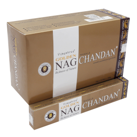 12x 15g Golden Nag - Chandan Incense
