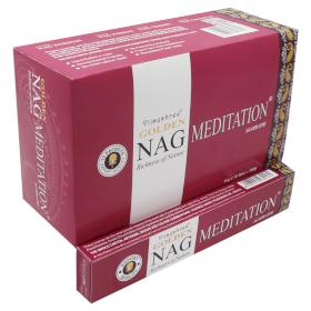 12x 15g Golden Nag - Meditation Incense