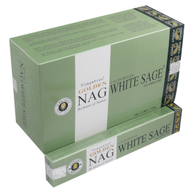12x 15g Golden Nag - White Sage Incense
