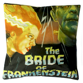 4x Vintage Cushion Cover  - Bride of Frankenstein
