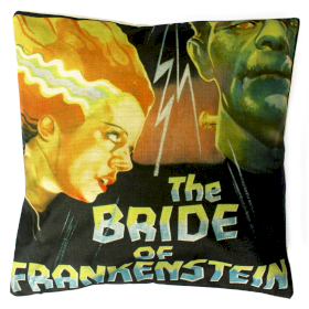 4x Vintage Cushion Cover  - Bride of Frankenstein