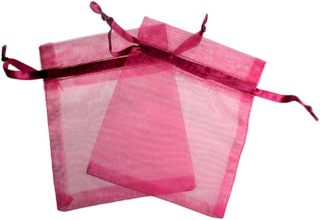 30x Med Organza Bags - Wine