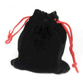 25x Quality Velvet Pouch - Black 10x12cm