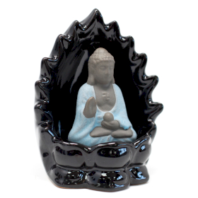 3x Back Flow Incense Burner - Buddha & Lights