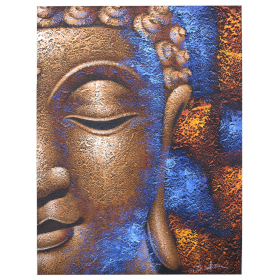 Buddha Painting - Copper Face