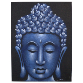 Buddha Painting - Blue Sand Finish