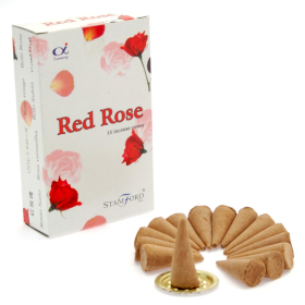 12x Red Rose Cones