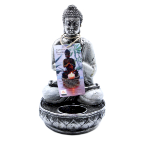 Buddha Candle Holder - White - Medium