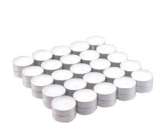 50x Unscented Tealight  (4hr)