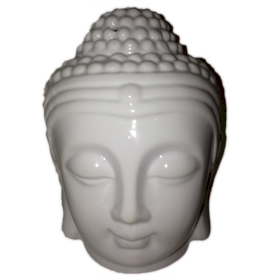 4x Buddah Head Oil Burner - White