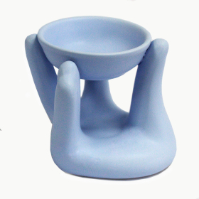 4x Open Hands Oil Burner - Blue