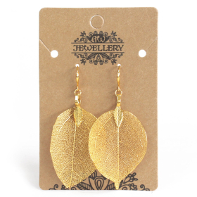 Earrings - Bravery Leaf - Gold