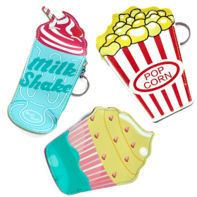 6x Fun Money Pouch (asst designs) - Food at the Movies