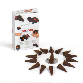 12x Box of 12 Amber cones
