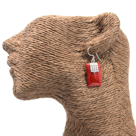 Coral Style Silver Earrings - SQ Mini Discs