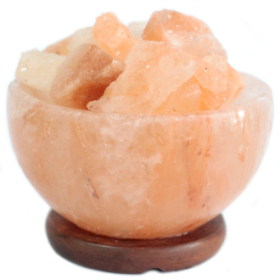 Salt Lamp - Fire Bowl with Chunks - 15x9cm