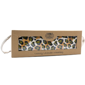 Luxury Lavender  Wheat Bag in Gift Box  - Night Leopard