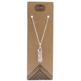 Gemstone Classic Point Pendant - Rose Quartz